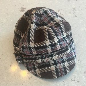 Smart Set Plaid Hat with Buckle